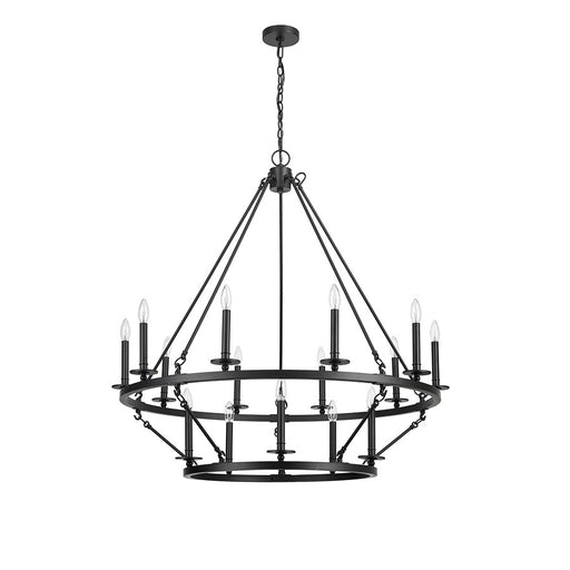 Millennium Lighting Florence 15Lt Chandelier, Black