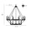 Millennium Lighting Florence 15Lt Chandelier, Black