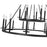 Millennium Lighting Florence 18Lt Chandelier, Black