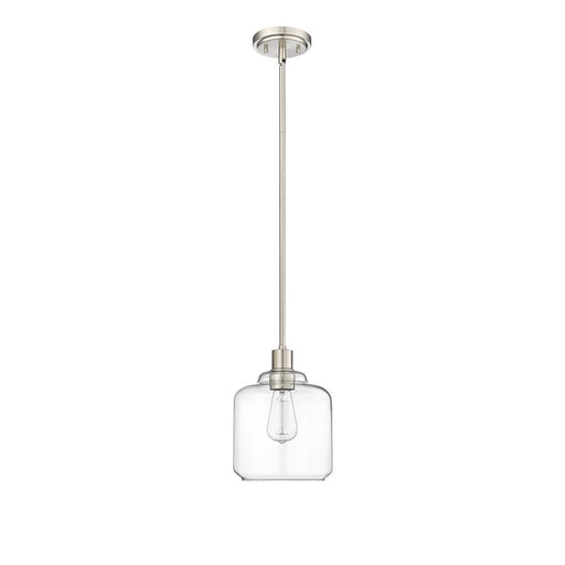 Millennium Lighting Asheville 1Lt Mini-Pendant, Brushed Nickel/Clear - 46901-BN