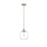 Millennium Lighting Asheville 1Lt Mini-Pendant, Brushed Nickel/Clear