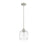 Millennium Lighting Asheville 1Lt Mini-Pendant, Brushed Nickel/Clear