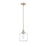Millennium Lighting Asheville 1Lt Mini-Pendant, Modern Gold/Clear - 46901-MG