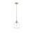 Millennium Lighting Asheville 1Lt Mini-Pendant, Modern Gold/Clear