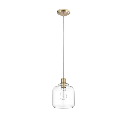 Millennium Lighting Asheville 1Lt Mini-Pendant, Modern Gold/Clear