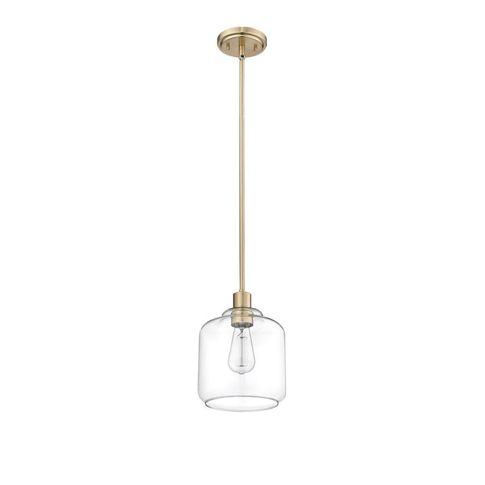 Millennium Lighting Asheville 1Lt Mini-Pendant, Modern Gold/Clear