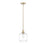 Millennium Lighting Asheville 1Lt Mini-Pendant, Modern Gold/Clear