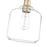 Millennium Lighting Asheville 1Lt Mini-Pendant, Modern Gold/Clear