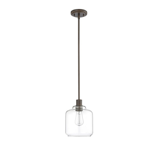 Millennium Asheville 1Lt Pendant, Rubbed Bronze/Clear - 46901-RBZ
