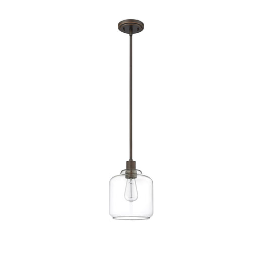 Millennium Asheville 1Lt Pendant, Rubbed Bronze/Clear