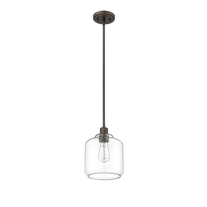 Millennium Asheville 1Lt Pendant, Rubbed Bronze/Clear