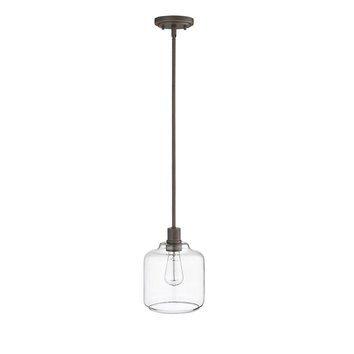 Millennium Asheville 1Lt Pendant, Rubbed Bronze/Clear