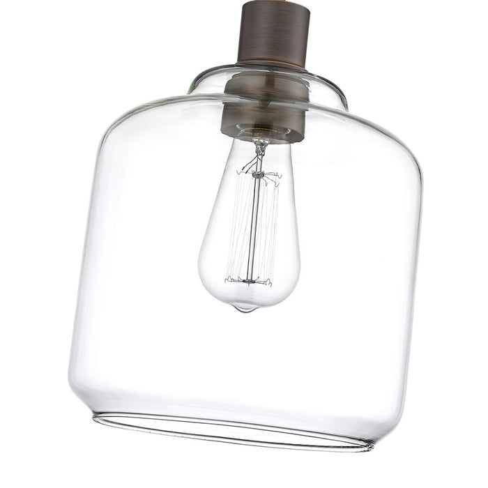 Millennium Asheville 1Lt Pendant, Rubbed Bronze/Clear