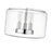 Millennium Asheville 3Lt Semi Flush Mount, Chrome/Clear