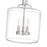 Millennium Lighting Asheville 3Lt Pendant, Brushed Nickel/Clear