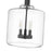 Millennium Lighting Asheville 3Lt Pendant, Black/Clear