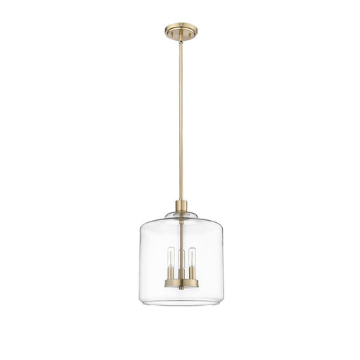 Millennium Lighting Asheville 3Lt Pendant, Modern Gold/Clear