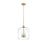Millennium Lighting Asheville 3Lt Pendant, Modern Gold/Clear
