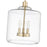 Millennium Lighting Asheville 3Lt Pendant, Modern Gold/Clear