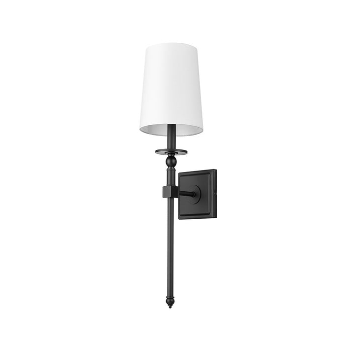 Millennium Lighting 1Lt Wall Sconce, Black/White