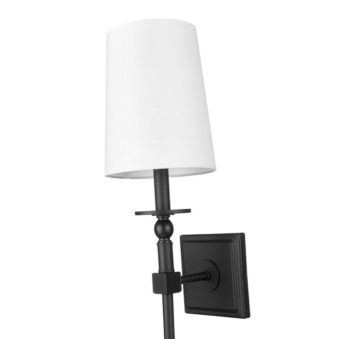 Millennium Lighting 1Lt Wall Sconce, Black/White