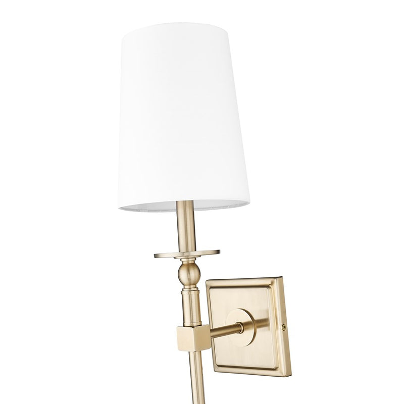 Millennium Lighting 1Lt Wall Sconce/Square, Modern Gold/White