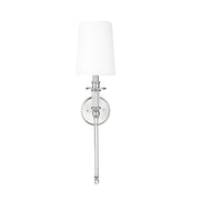 Millennium Lighting 1Lt Wall Sconce/Round, Brushed Nickel/White - 46981-BN