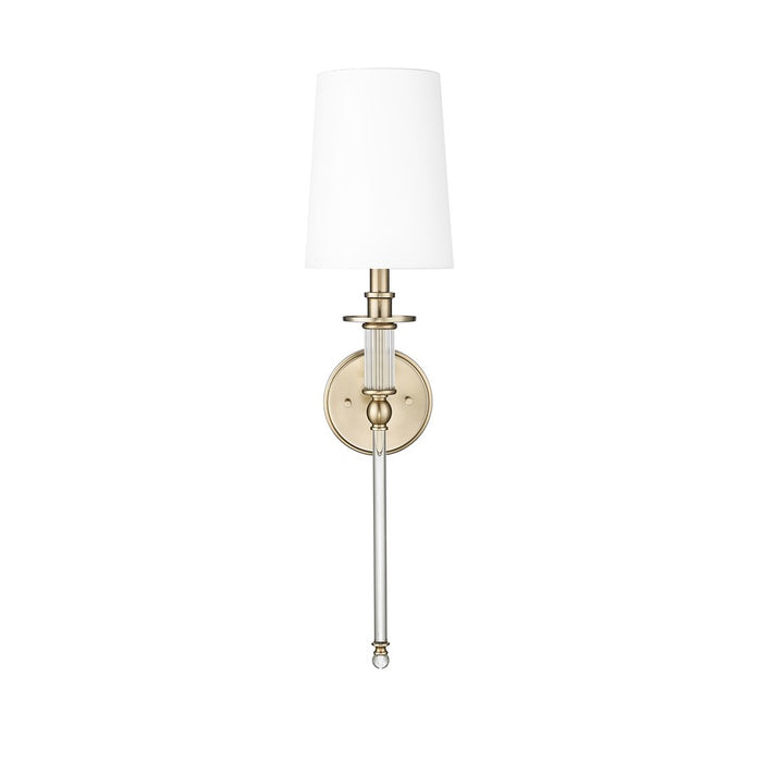 Millennium Lighting 1Lt Wall Sconce/Round, Modern Gold/White - 46981-MG