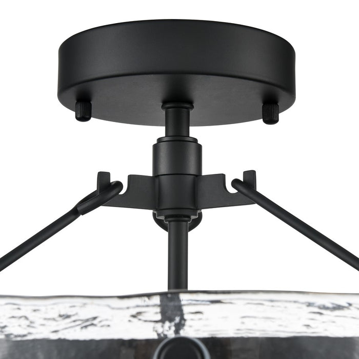 Millennium Lighting Bennetti 2Lt 15" Semi-Flush Mount, Black/Water