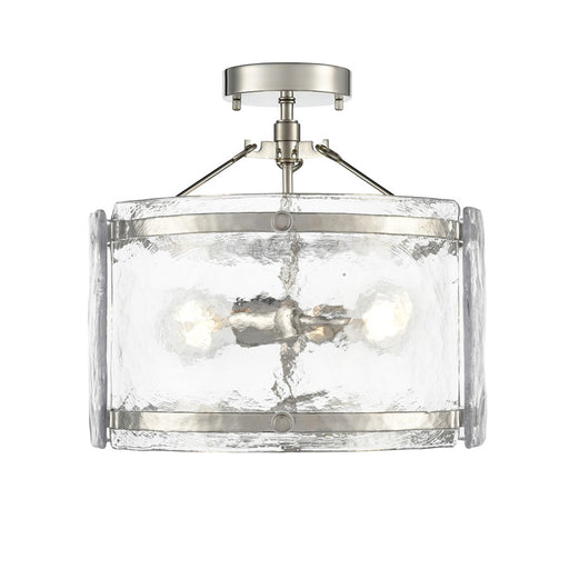 Millennium Lighting Bennetti 2Lt 15" Semi-Flush Mount, Nickel/Water