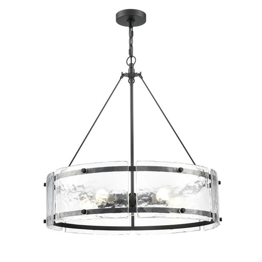 Millennium Lighting Bennetti 5Lt 25" Pendant, Black/Water - 47005-MB