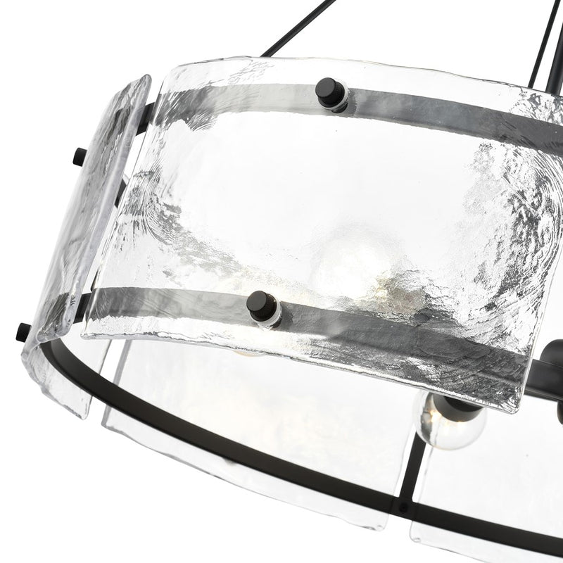 Millennium Lighting Bennetti 5Lt 25" Pendant, Black/Water