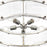 Millennium Lighting Bennetti 5Lt 25" Pendant, Polished Nickel/Water