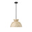 Millennium Lighting Jaycen 1Lt Pendant, Black/Bamboo Nature - 48001-MB