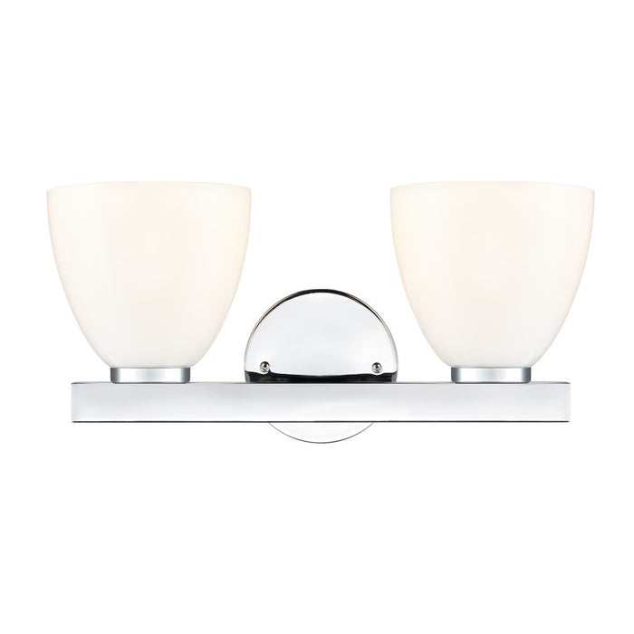 Millennium Lighting Apria 2Lt 16" Vanity, Polished Chrome/Opal