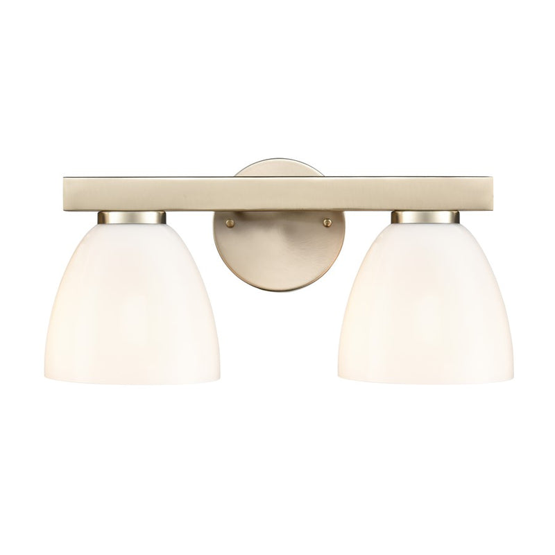 Millennium Lighting Apria 2Lt 16" Vanity, Modern Gold/Opal