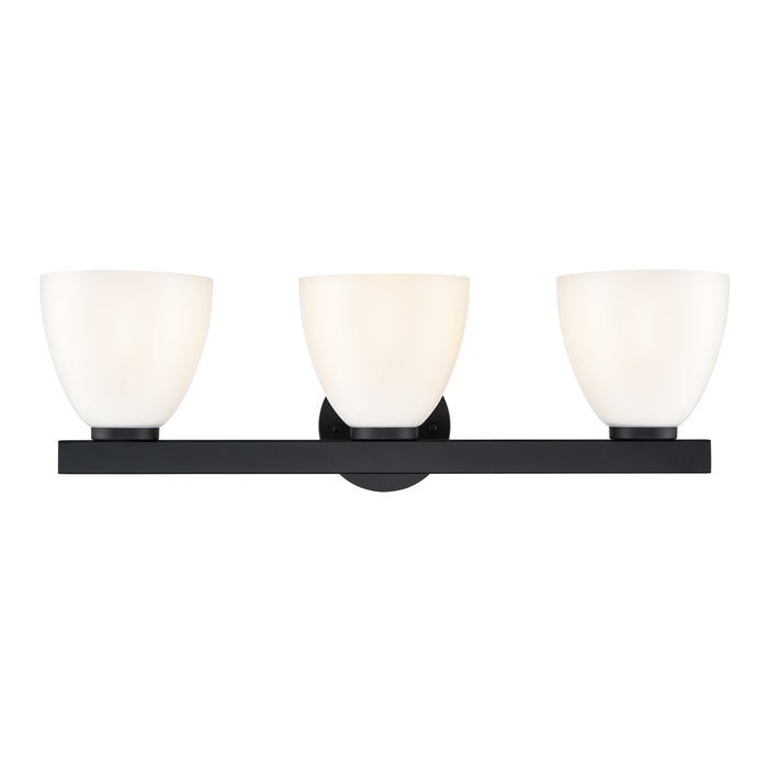Millennium Lighting Apria 3Lt 24" Vanity, Black/Opal