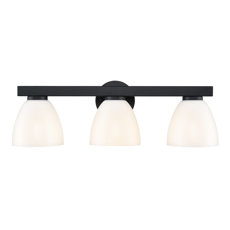 Millennium Lighting Apria 3Lt 24" Vanity, Black/Opal