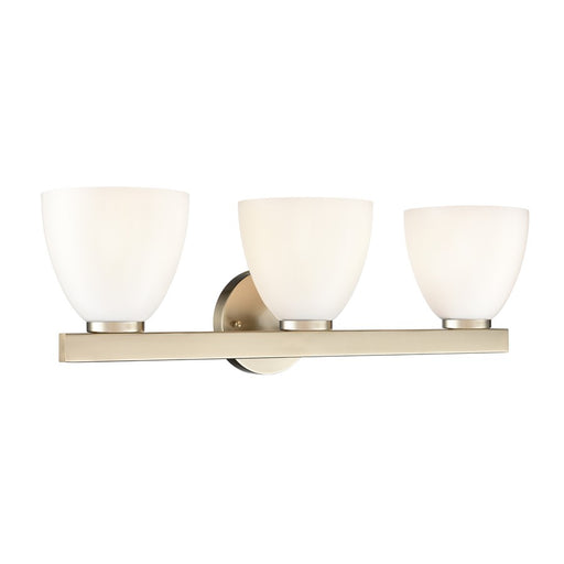 Millennium Lighting Apria 3Lt 24" Vanity, Modern Gold/Opal - 49003-MG