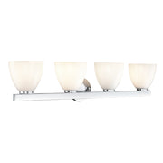 Millennium Lighting Apria 4Lt 33" Vanity, Polished Chrome/Opal - 49004-CH
