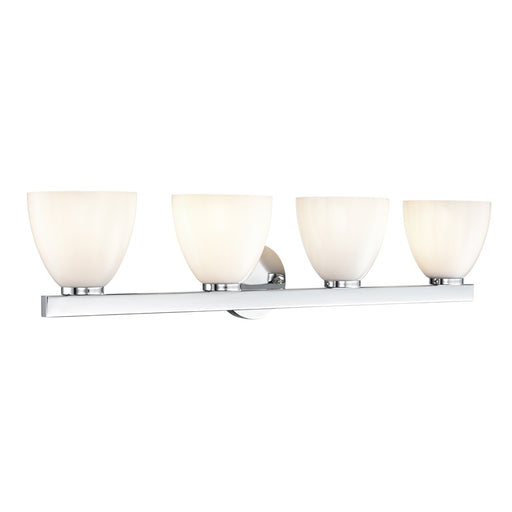 Millennium Lighting Apria 4Lt 33" Vanity, Polished Chrome/Opal - 49004-CH