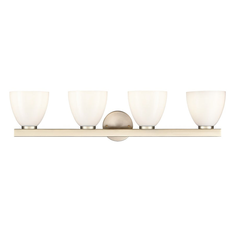 Millennium Lighting Apria 4Lt 33" Vanity, Modern Gold/Opal