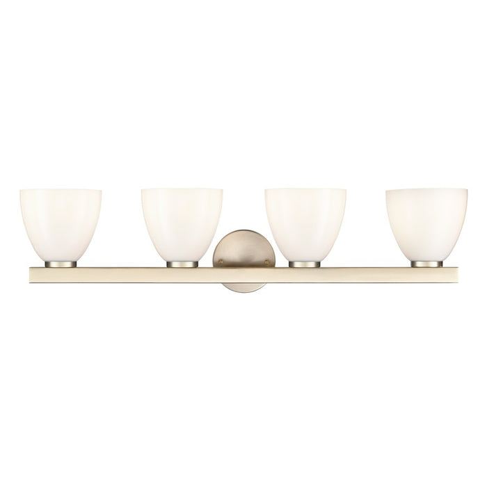 Millennium Lighting Apria 4Lt 33" Vanity, Modern Gold/Opal