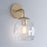 Millennium Lighting Gallos 1 Light Wall Sconce, Modern Gold