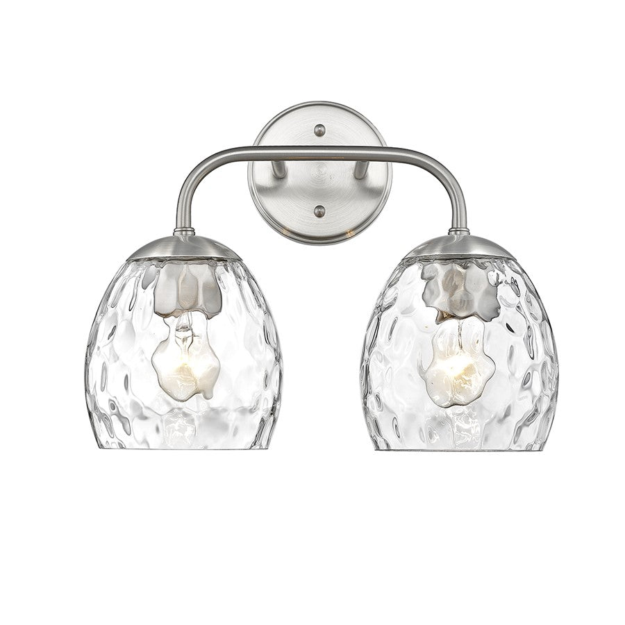 Millennium Lighting Gallos 2Lt Bathroom Vanity Light, Nickel - 498002-BN