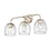 Millennium Lighting Gallos 3Lt Vanity, Modern Gold