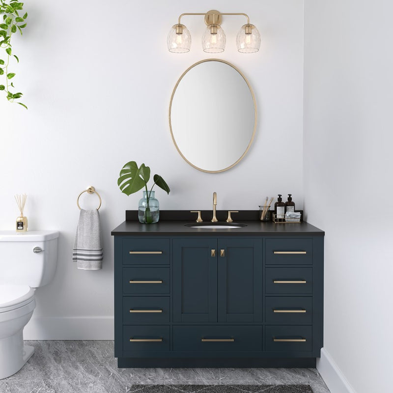 Millennium Lighting Gallos 3Lt Vanity, Modern Gold