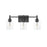 Millennium Lighting Arlett 3Lt Vanity, Black/Clear - 4993-MB