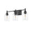 Millennium Lighting Arlett 3Lt Vanity, Black/Clear