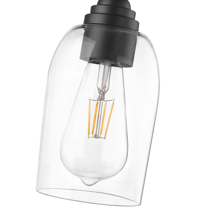 Millennium Lighting Arlett 3Lt Vanity, Black/Clear